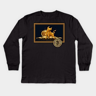 Bitcoin Bull Kids Long Sleeve T-Shirt